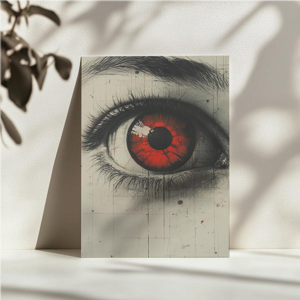 Crimson Dystopian Gaze