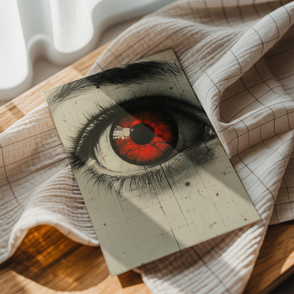 Crimson Dystopian Gaze