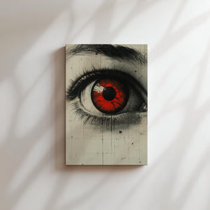 Crimson Dystopian Gaze