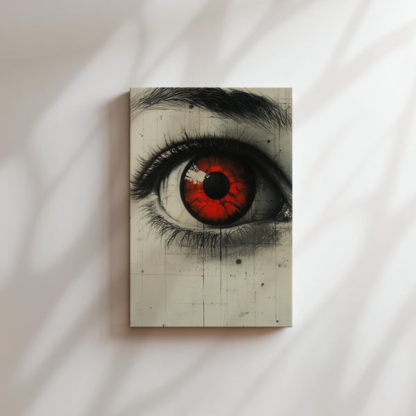 Crimson Dystopian Gaze