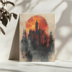 Gothic Castle Sunset
