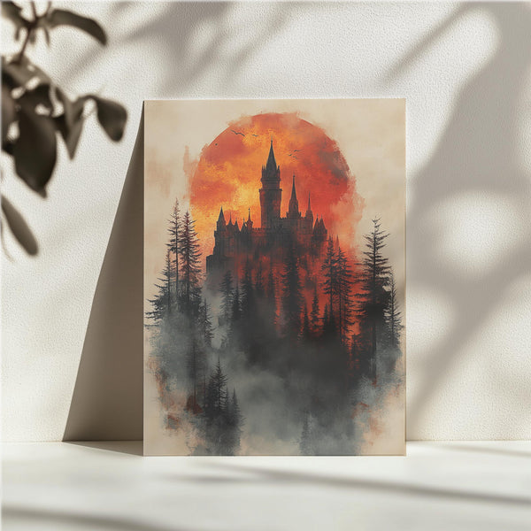 Gothic Castle Sunset
