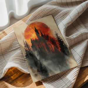 Gothic Castle Sunset