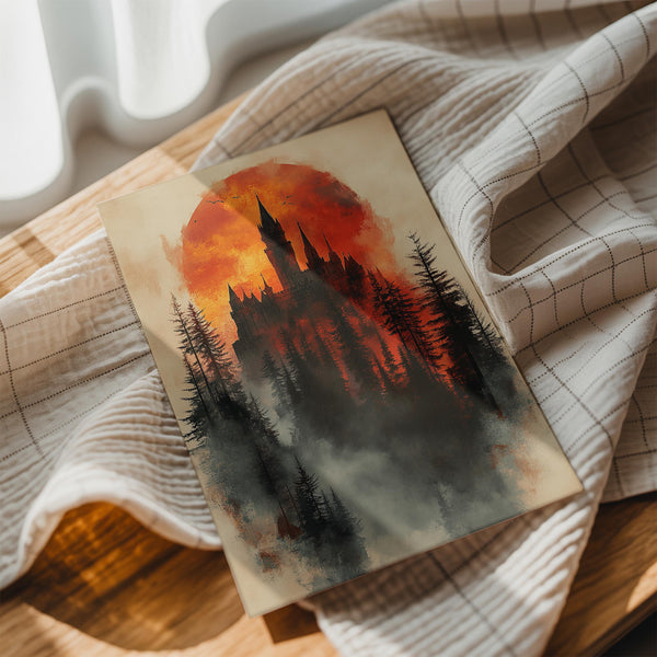 Gothic Castle Sunset