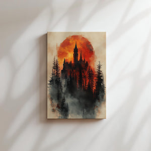 Gothic Castle Sunset