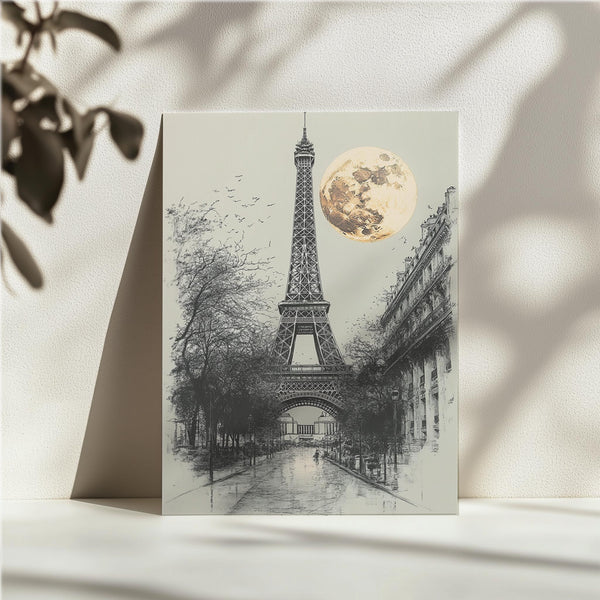 Eiffel Tower Moonlit