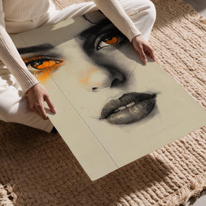 Golden Gaze Portrait