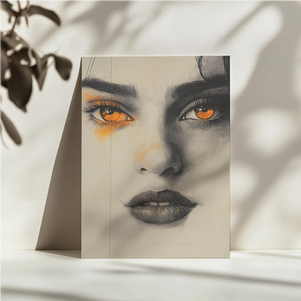 Golden Gaze Portrait