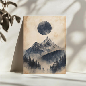 Lunar Eclipse Mountains