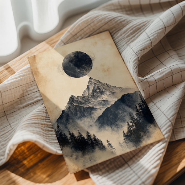 Lunar Eclipse Mountains