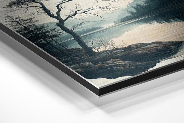 Misty Lake Tranquility