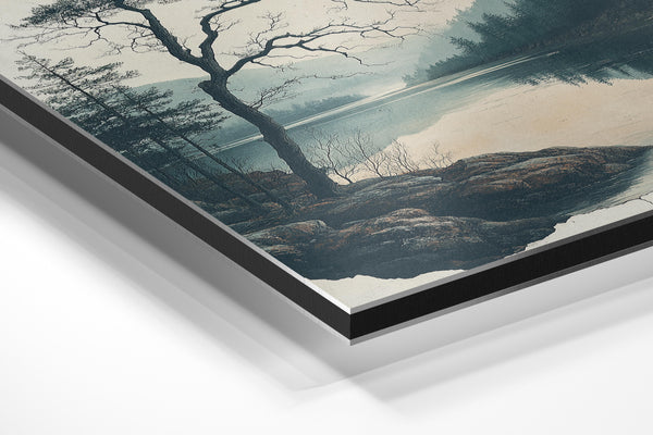 Misty Lake Tranquility