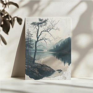 Misty Lake Tranquility