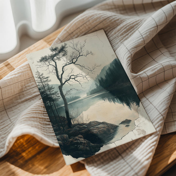 Misty Lake Tranquility