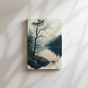 Misty Lake Tranquility