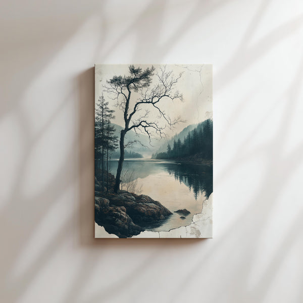 Misty Lake Tranquility