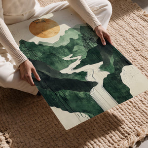 Sunlit Mountain Stream