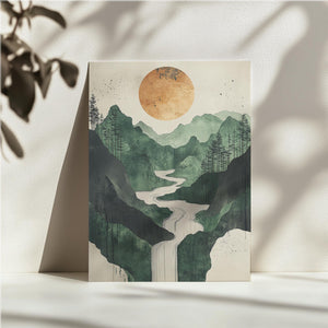 Sunlit Mountain Stream