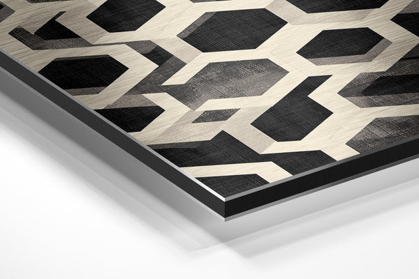 Monochrome Hexagon Grid