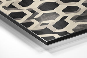 Monochrome Hexagon Grid