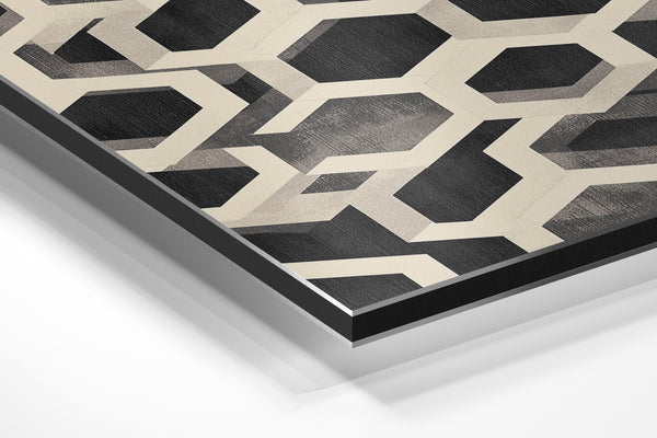 Monochrome Hexagon Grid