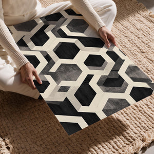 Monochrome Hexagon Grid