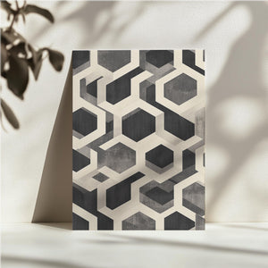 Monochrome Hexagon Grid