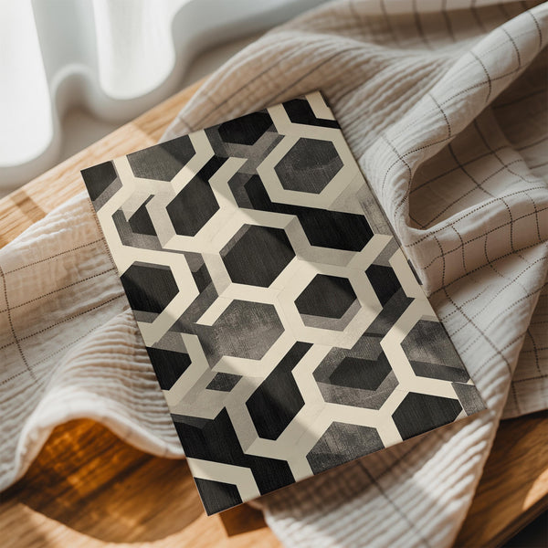 Monochrome Hexagon Grid