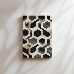Monochrome Hexagon Grid