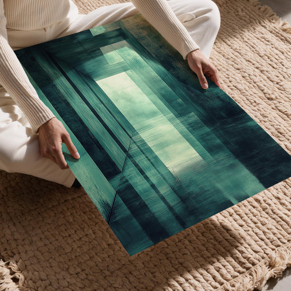 Modern Glass Hallway