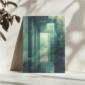 Modern Glass Hallway