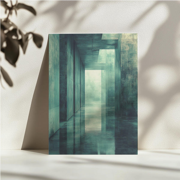 Modern Glass Hallway