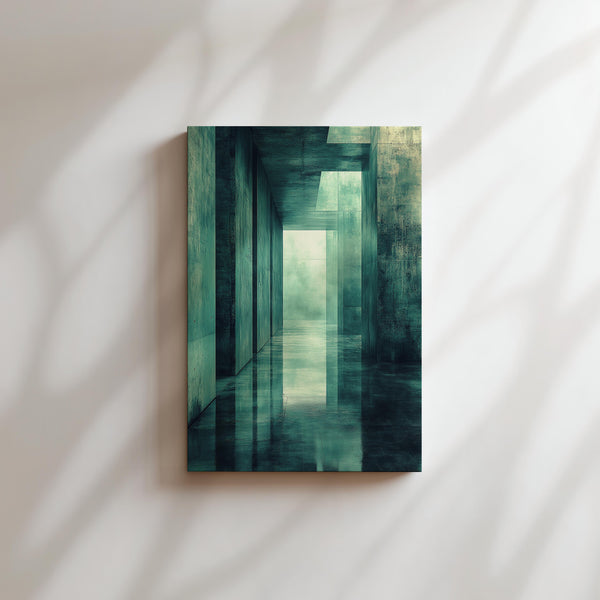 Modern Glass Hallway