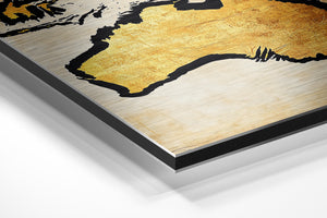 Golden Australia Map