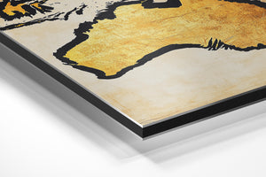 Golden Australia Map