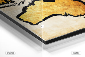 Golden Australia Map