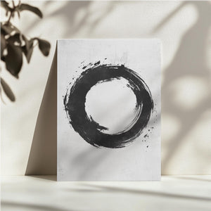 Abstract Enso Brushstroke