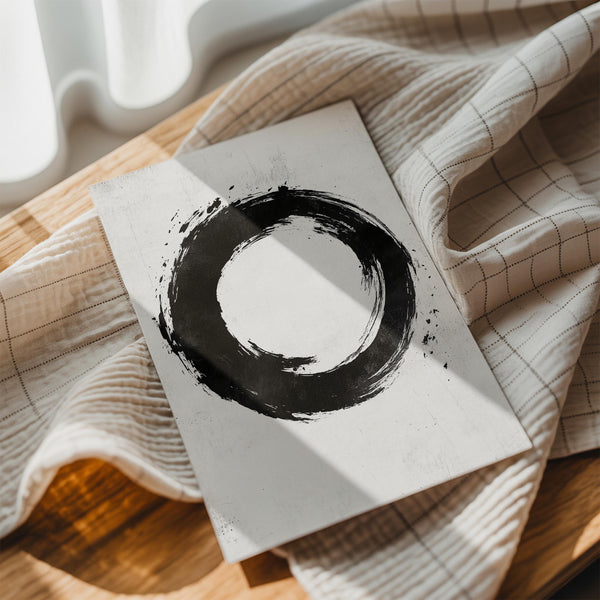 Abstract Enso Brushstroke