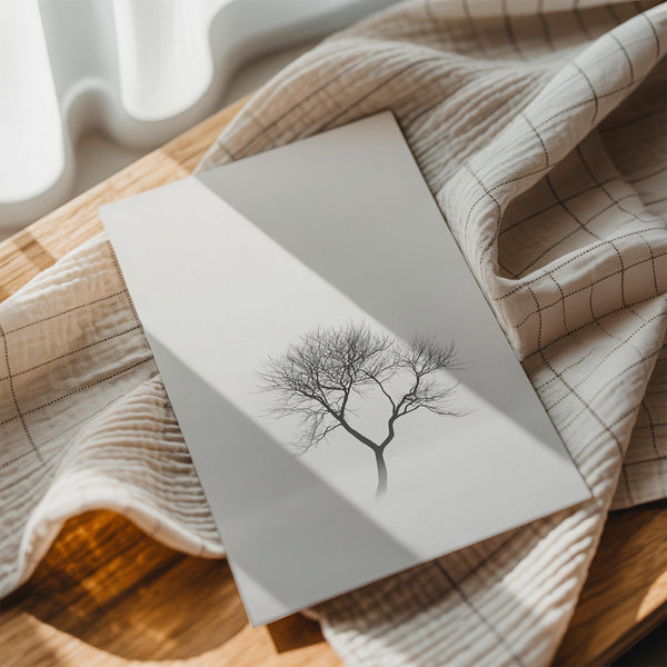 Twisted Tree in Mist