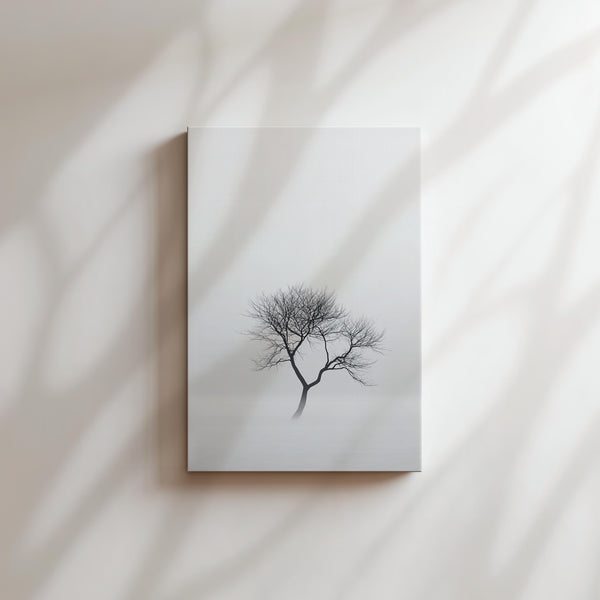 Twisted Tree in Mist