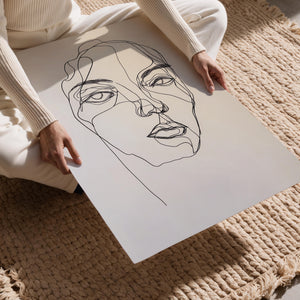 Minimal Line Portrait