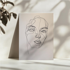 Minimal Line Portrait