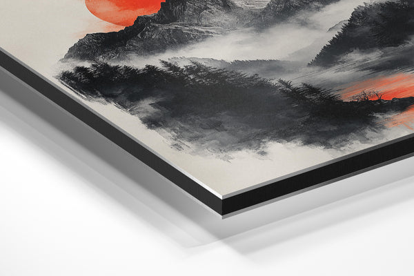 Misty Mountain Sunset