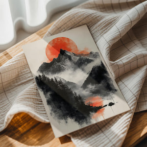 Misty Mountain Sunset