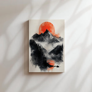 Misty Mountain Sunset