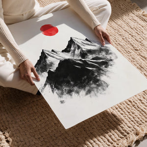 Sumi-e Mountain Peaks