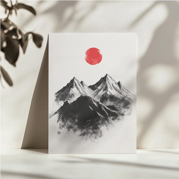Sumi-e Mountain Peaks