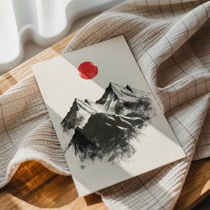 Sumi-e Mountain Peaks