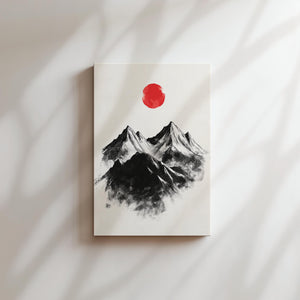 Sumi-e Mountain Peaks