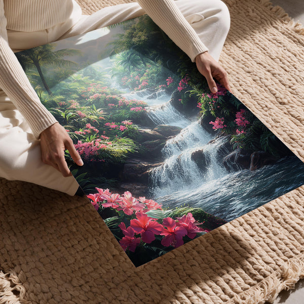 Tropical Blooming Cascade